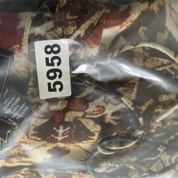 Chaps Top Womens 2X Medallion Blouse 3/4 Sleeve Artsy Ethnic Southwestern Aztec - Picture 13 of 13